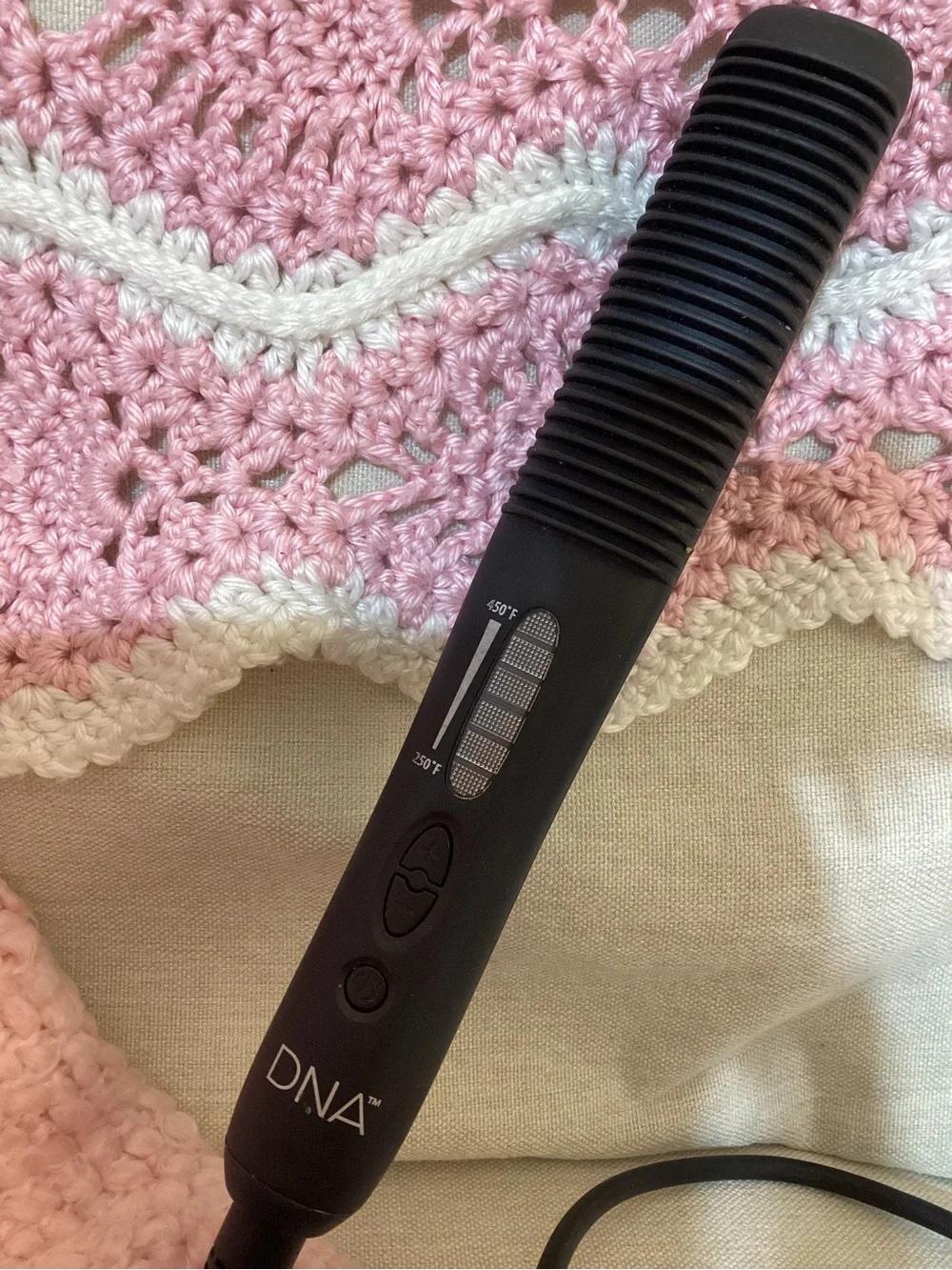 DNA Tools Black Ceramic Hair Straightening/Styling Brush
